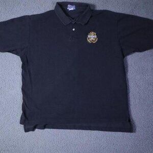 Miller Beer Golf Polo Shirt Men's XL Black Short Sleeve Logo Embroidered Cotton